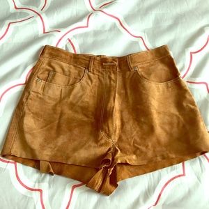 AUTHENTIC PRADA SUEDE SHORTS